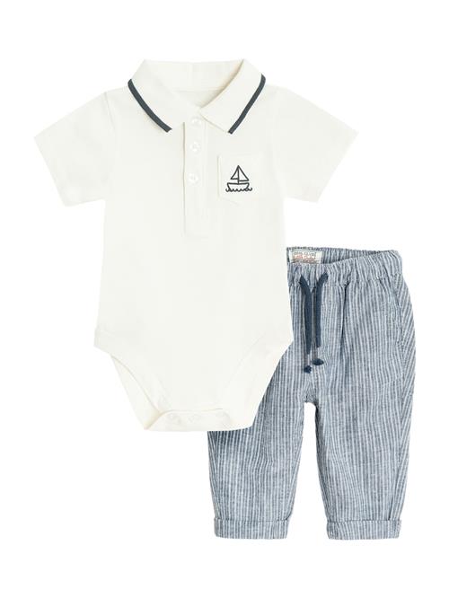 Cool Club Sæt  navy / hvid