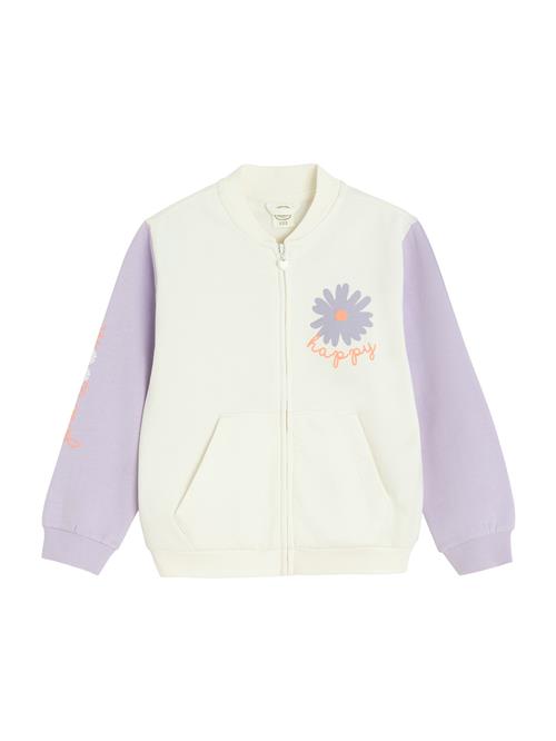 Cool Club Sweatjakke  lilla / orange / offwhite