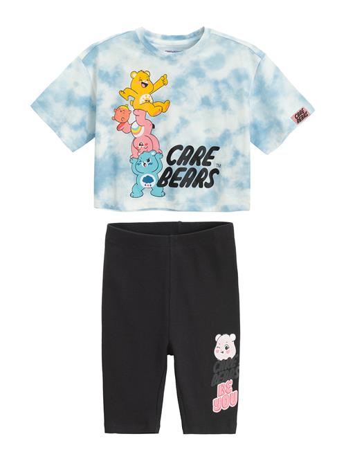 Cool Club Sæt  himmelblå / lyserød / sort / offwhite