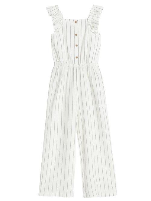 Cool Club Overall 'Play'  sort / hvid