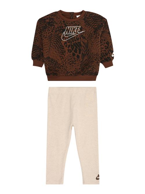 Nike Sportswear Sæt 'SWOOSH'  beige-meleret / brun / sort / hvid