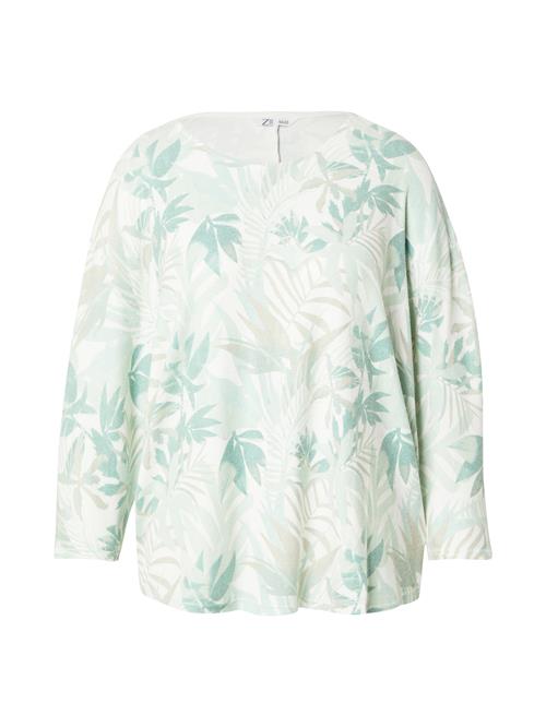 Z-One Shirts 'El44a'  taupe / jade / lysegrøn / offwhite