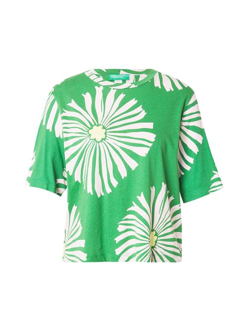 UNITED COLORS OF BENETTON Shirts  grøn / hvid