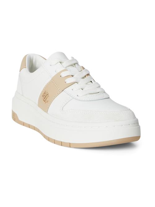 Lauren Ralph Lauren Sneaker low 'HARLIE'  beige / hvid