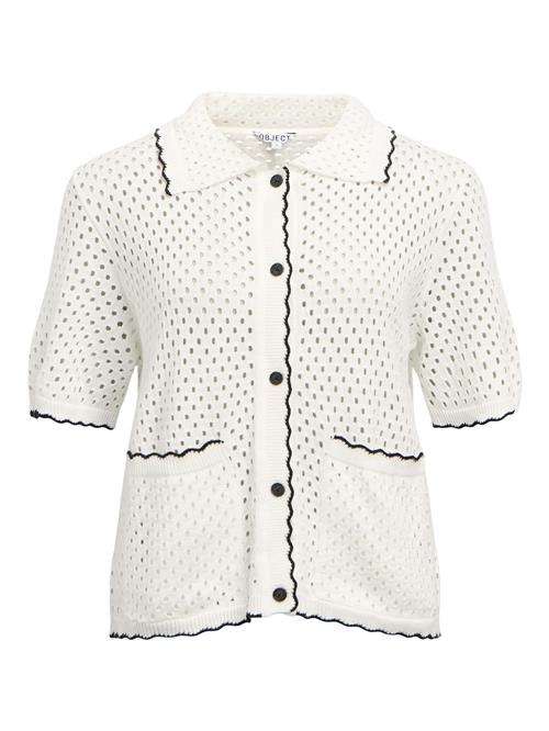 OBJECT Cardigan  sort / hvid