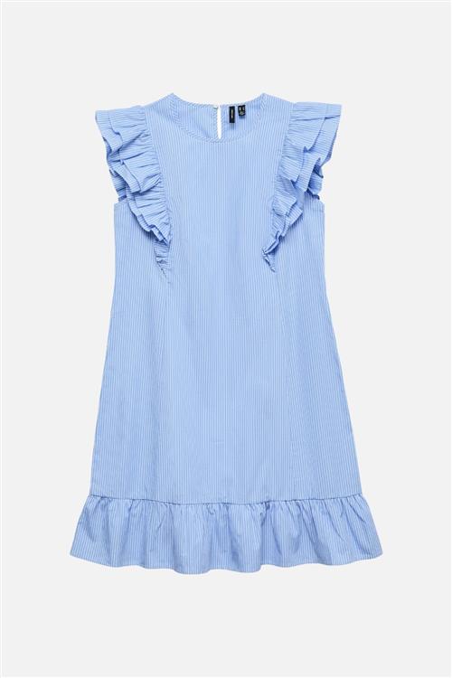 Aila Dress - Little Boy Blue / White - L - Vero Moda