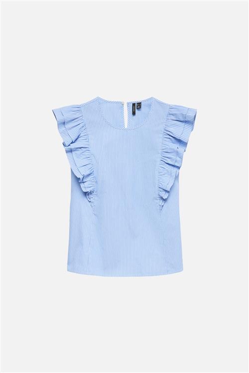 Aila Top - Little Boy Blue / White - M - Vero Moda