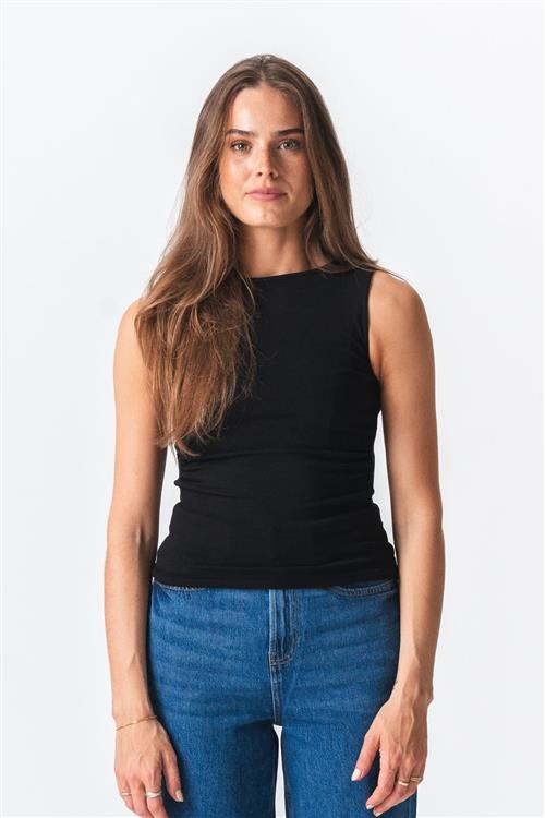 Ellie Top - Sort - S - TeeShoppen