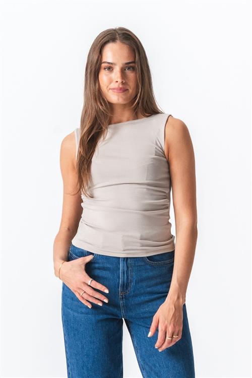 Ellie Top - Grå - L - TeeShoppen