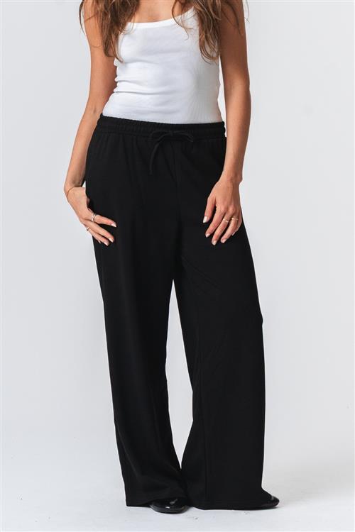 Leah Loose Pants - Sort - M - TeeShoppen