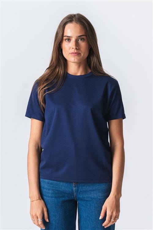 Leah Loose T-shirt - Mørk Navy - XL - TeeShoppen