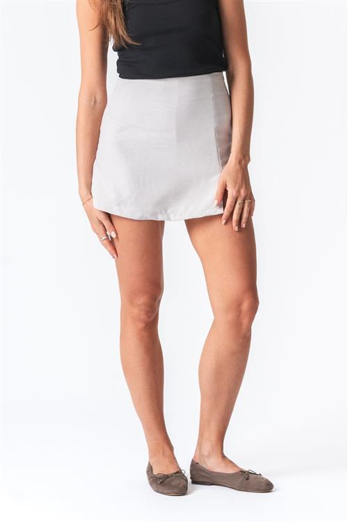 Amina Skirt - Grå - L - TeeShoppen