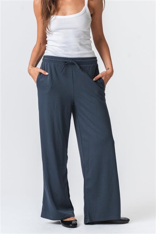 Leah Loose Pants - Grå - L - TeeShoppen