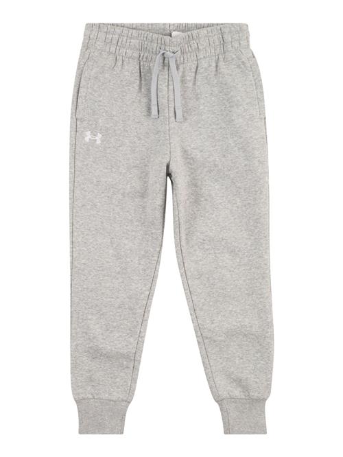 UNDER ARMOUR Sportsbukser 'Rival'  grå-meleret / hvid