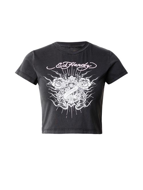 Ed Hardy Shirts  lyserød / sort / hvid