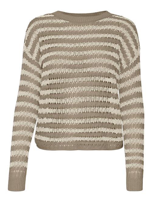 VERO MODA Pullover 'VMSpring'  beige / mørkebeige