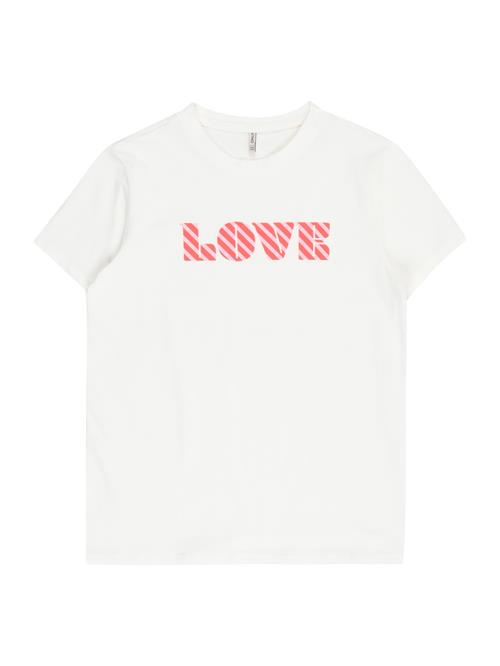 ONLY GIRLS Bluser & t-shirts 'KOGSONIJA'  lyserød / lys rød / hvid