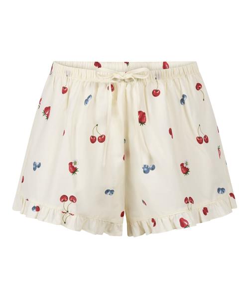 Hunkemöller Pyjamasbukser  blå / pastelgul / mørkegrøn / rød