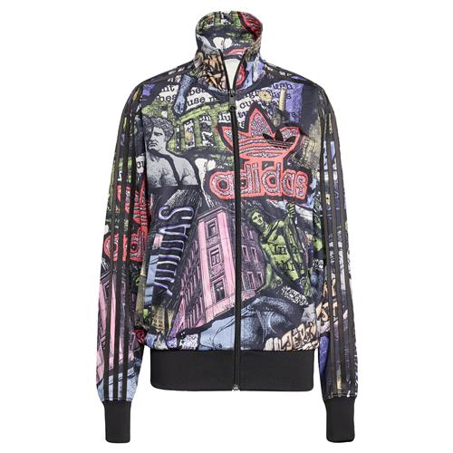 ADIDAS ORIGINALS Overgangsjakke 'Adidas x Jeremy Scott'  blå / grøn / lys rød / sort