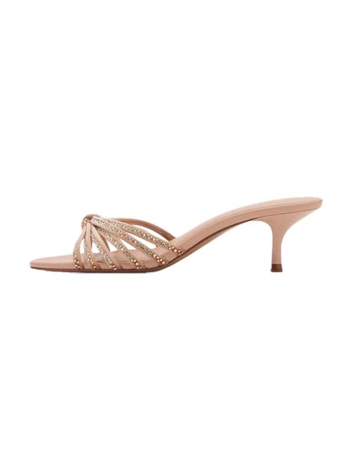 Se MANGO Pantoletter 'VELVET-A'  nude / transparent ved About You