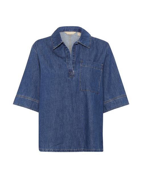 CULTURE Bluse 'Pin Arpa'  blue denim