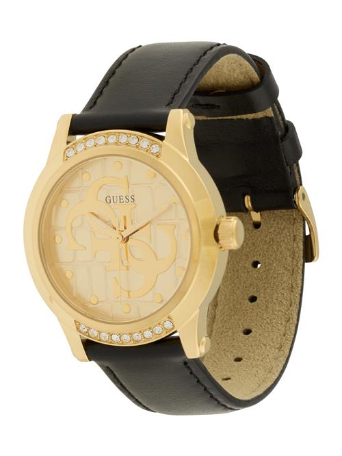GUESS Analogt ur 'Annette'  guld / sort / transparent