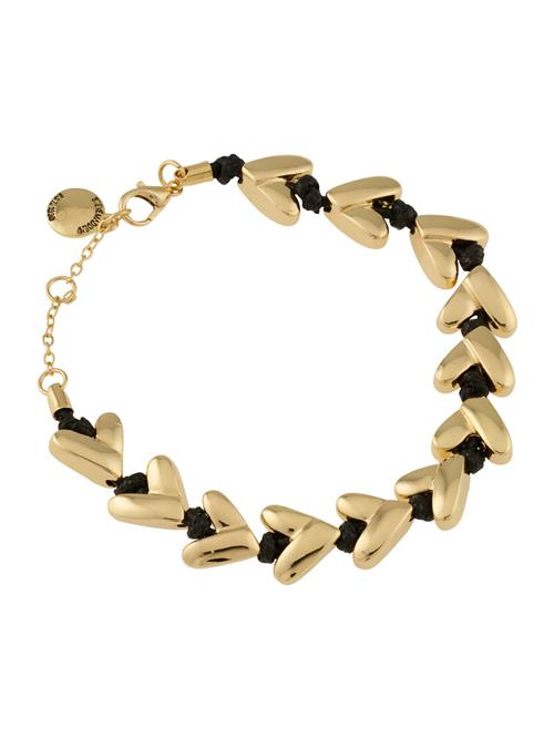 STEVE MADDEN Armbånd 'HEART'  guld / sort