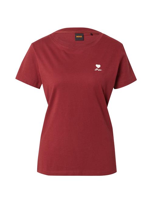 BOSS Shirts 'C_Esogo_3'  mørkerød / hvid