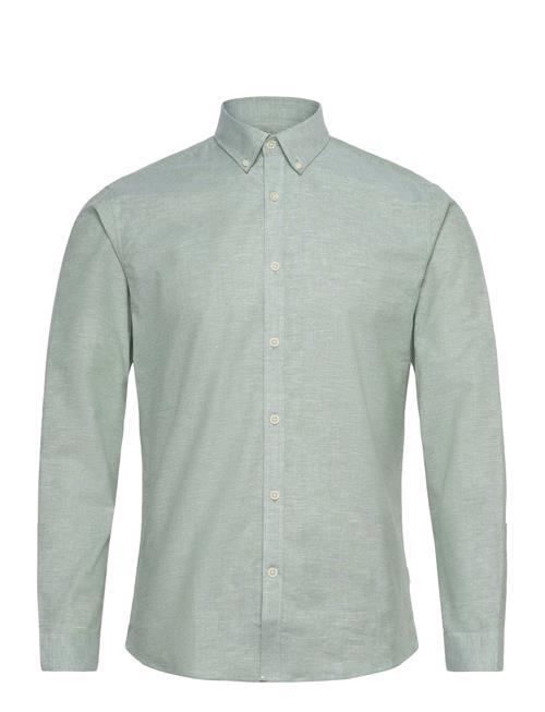 Yarn Dyed Oxford Superflex Shirt L/ Lindbergh Green