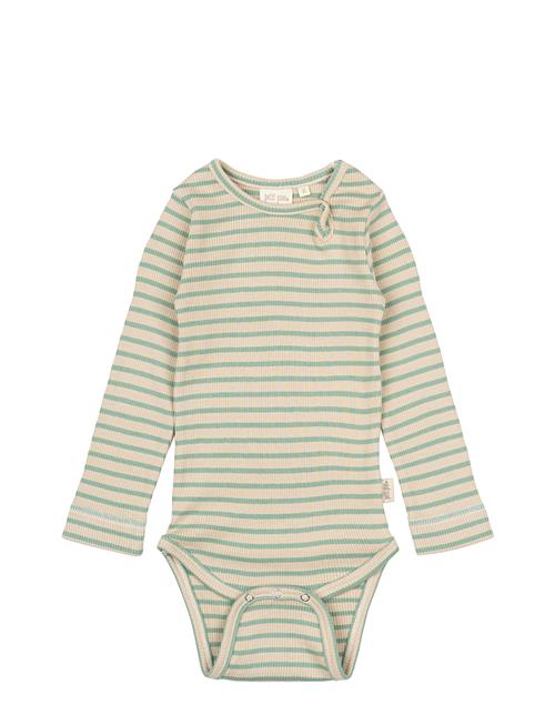 Body L/S Modal Striped Petit Piao Green
