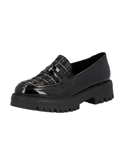 Rieker Slipper  sort / hvid