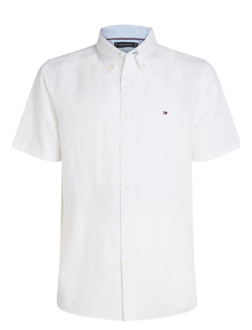 Linen Blend Solid Ss Rf Shirt Tommy Hilfiger White