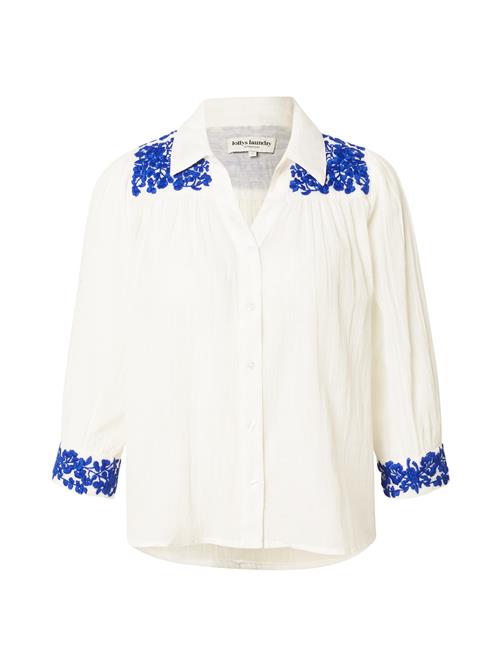 Se Lollys Laundry Bluse 'Yugi'  creme / blå ved About You