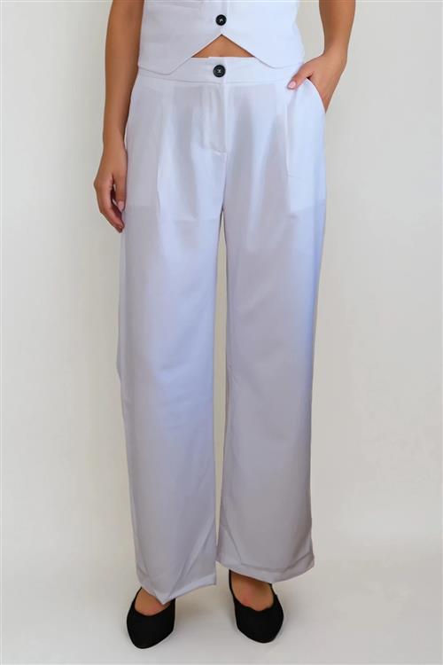 Natalie Pants - Hvid - XL - TeeShoppen