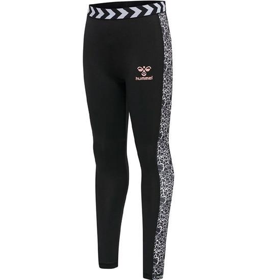Hummel Leggings - HmlNanna - Sort/Hvid