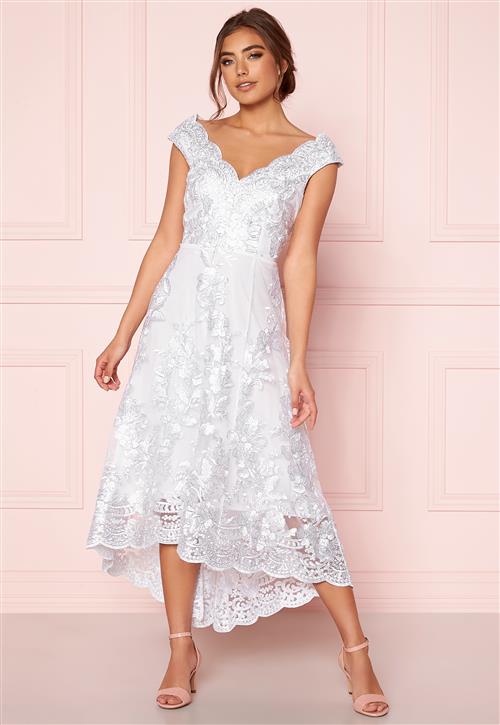 Goddiva Embroidered Lace Dress