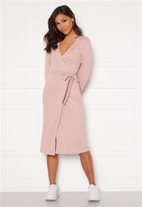 Chiara Forthi Corina rib wrap midi dress