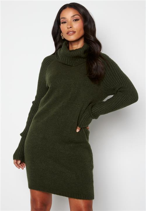 Object Collectors Item Nonsia rib L/S rollneck dress