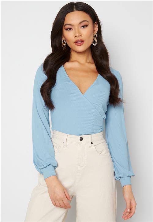 Happy Holly Simone rib wrap top