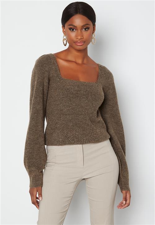 ONLY Karinna L/S Squareneck Pullover