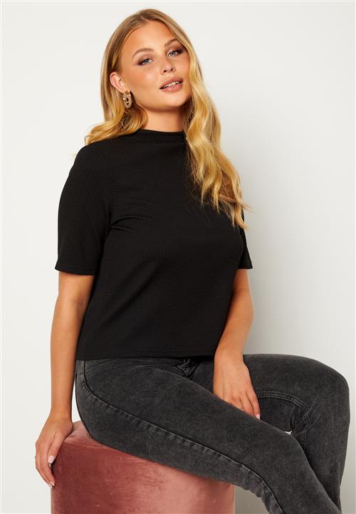 Pieces Fraya 2/4 Mock Neck Top