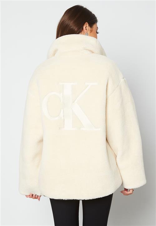 Calvin Klein Jeans Back Embroidery Sherpa Jacket