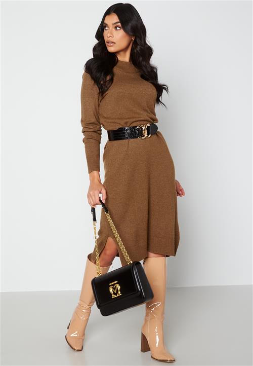 VILA Ril Crew Neck Midi Dress