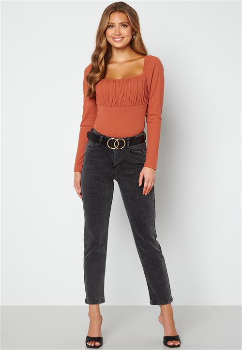 BUBBLEROOM Regina straight leg ankle  jeans