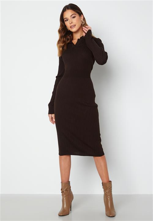 Trendyol Rib L/S Midi Dress