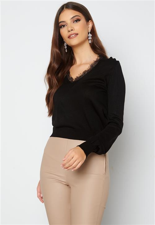 Trendyol V-Neck Lace Sweater