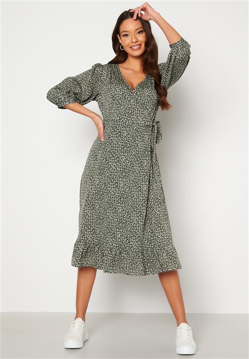 ONLY Oliva Wrap Midi Dress
