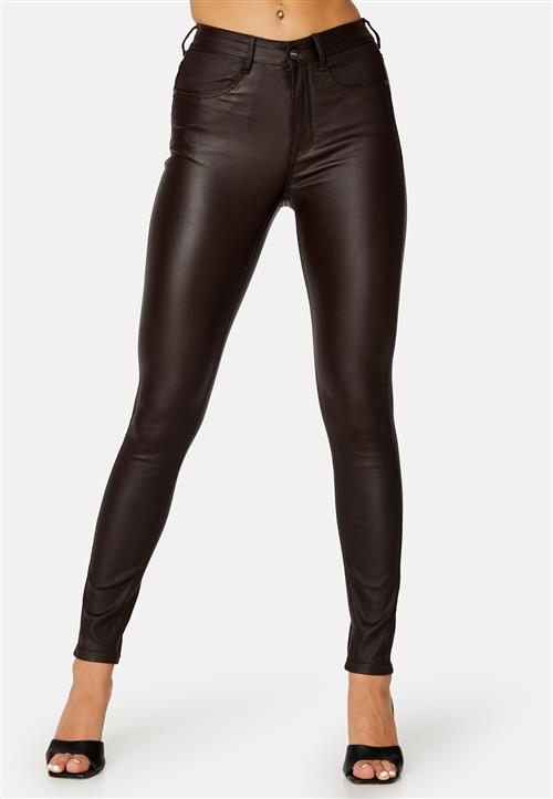 BUBBLEROOM High Waist Slim Coated Jeans