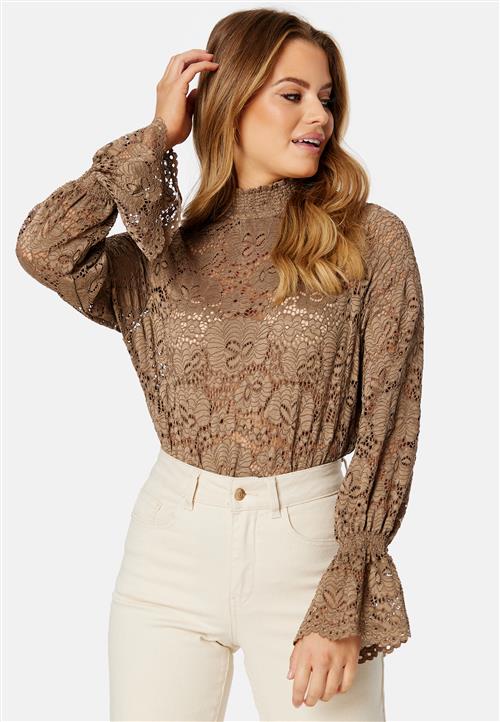 Pieces Raita LS Lace Top