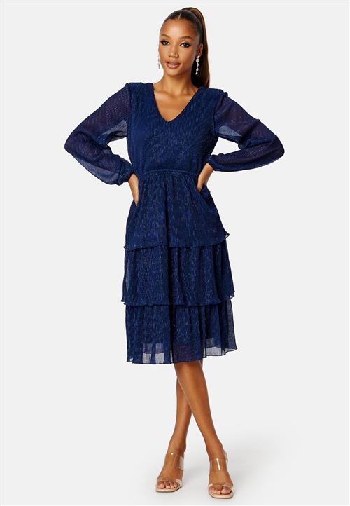 Happy Holly Jassie Pleated Sparkling Dress